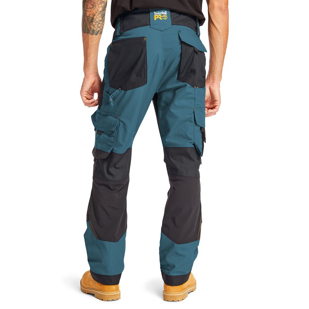 Pantaloni Timberland Barbati Albastri/Negrii - Pro® Interax Work - Romania - FUTWOH435